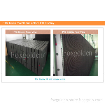 Waterproof P16 Truck Mobile Full Color LED Display